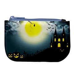 Halloween landscape Large Coin Purse