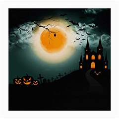 Halloween Landscape Medium Glasses Cloth (2-side) by ValentinaDesign