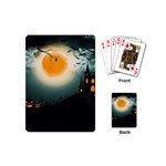 Halloween landscape Playing Cards (Mini)  Back