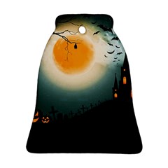 Halloween Landscape Bell Ornament (two Sides) by ValentinaDesign