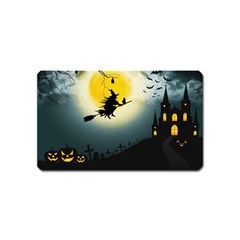 Halloween Landscape Magnet (name Card) by ValentinaDesign