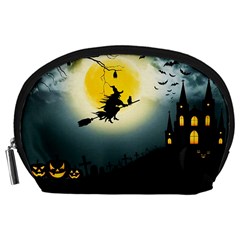 Halloween Landscape Accessory Pouches (large)  by ValentinaDesign