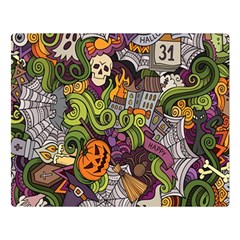 Halloween Pattern Double Sided Flano Blanket (large)  by ValentinaDesign