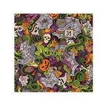 Halloween pattern Small Satin Scarf (Square) Front