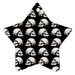 Halloween skull pattern Ornament (Star) Front