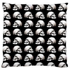 Halloween Skull Pattern Large Flano Cushion Case (one Side) by ValentinaDesign