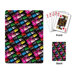 Pattern Colorfulcassettes Icreate Playing Card by iCreate