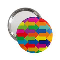 Arrow Rainbow Orange Blue Yellow Red Purple Green 2 25  Handbag Mirrors