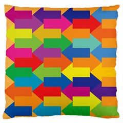 Arrow Rainbow Orange Blue Yellow Red Purple Green Standard Flano Cushion Case (two Sides)