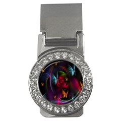 Beautiful Butterflies Rainbow Space Money Clips (cz) 