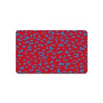 Blue Red Space Galaxy Magnet (Name Card) Front