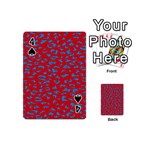 Blue Red Space Galaxy Playing Cards 54 (Mini)  Front - Spade4