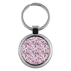 Vegetable Cabbage Purple Flower Key Chains (round) 