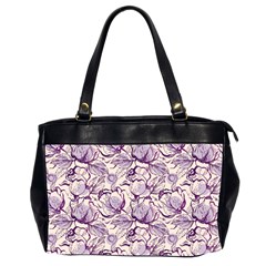 Vegetable Cabbage Purple Flower Office Handbags (2 Sides)  by Mariart