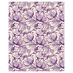 Vegetable Cabbage Purple Flower Drawstring Bag (small) by Mariart