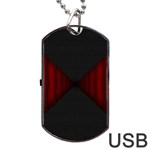 Black Red Door Dog Tag USB Flash (Two Sides) Back