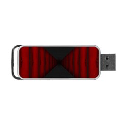 Black Red Door Portable Usb Flash (two Sides)