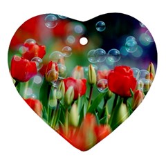 Colorful Flowers Ornament (heart)