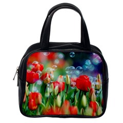 Colorful Flowers Classic Handbags (one Side)