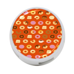 Coffee Donut Cakes 4-port Usb Hub (one Side) by Mariart