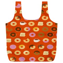 Coffee Donut Cakes Full Print Recycle Bags (l)  by Mariart