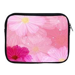 Cosmos Flower Floral Sunflower Star Pink Frame Apple Ipad 2/3/4 Zipper Cases