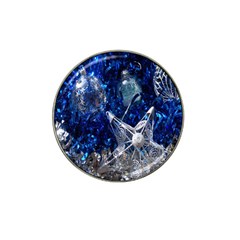 Christmas Silver Blue Star Ball Happy Kids Hat Clip Ball Marker (4 Pack)