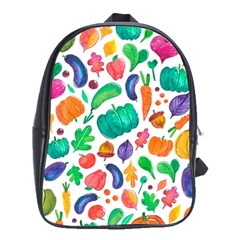 Pattern Autumn White School Bag (xl) by kostolom3000shop