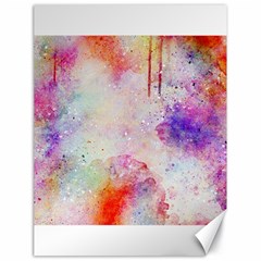 Watercolor Galaxy Purple Pattern Canvas 18  X 24   by paulaoliveiradesign