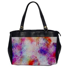 Watercolor Galaxy Purple Pattern Office Handbags by paulaoliveiradesign