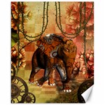 Steampunk, Steampunk Elephant With Clocks And Gears Canvas 16  x 20   15.75 x19.29  Canvas - 1