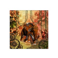 Steampunk, Steampunk Elephant With Clocks And Gears Satin Bandana Scarf by FantasyWorld7