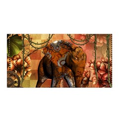 Steampunk, Steampunk Elephant With Clocks And Gears Satin Wrap by FantasyWorld7