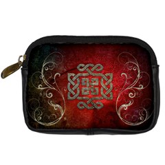 The Celtic Knot With Floral Elements Digital Camera Cases by FantasyWorld7