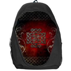 The Celtic Knot With Floral Elements Backpack Bag by FantasyWorld7