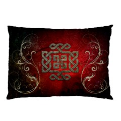 The Celtic Knot With Floral Elements Pillow Case by FantasyWorld7