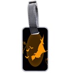 Day Hallowiin Ghost Bat Cobwebs Full Moon Spider Luggage Tags (Two Sides) Front