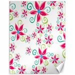 Flower Beauty Sexy Rainbow Sunflower Pink Green Blue Canvas 18  x 24   17.8 x23.08  Canvas - 1