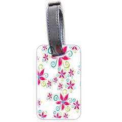 Flower Beauty Sexy Rainbow Sunflower Pink Green Blue Luggage Tags (two Sides)