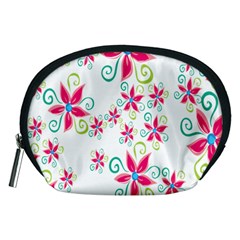 Flower Beauty Sexy Rainbow Sunflower Pink Green Blue Accessory Pouches (medium) 