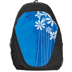 Flower Blue Backpack Bag