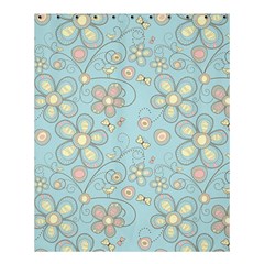 Flower Blue Butterfly Bird Yellow Floral Sexy Shower Curtain 60  X 72  (medium) 