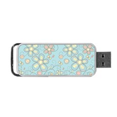 Flower Blue Butterfly Bird Yellow Floral Sexy Portable Usb Flash (two Sides) by Mariart