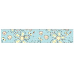Flower Blue Butterfly Bird Yellow Floral Sexy Flano Scarf (large) by Mariart