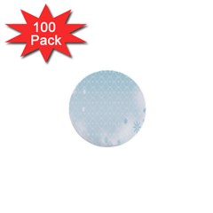 Flower Blue Polka Plaid Sexy Star Love Heart 1  Mini Buttons (100 Pack)  by Mariart