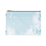 Flower Blue Polka Plaid Sexy Star Love Heart Cosmetic Bag (Large)  Front