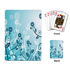 Flower Blue River Star Sunflower Playing Card