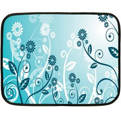 Flower Blue River Star Sunflower Double Sided Fleece Blanket (mini) 