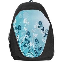 Flower Blue River Star Sunflower Backpack Bag by Mariart