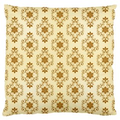 Flower Brown Star Rose Large Cushion Case (one Side)